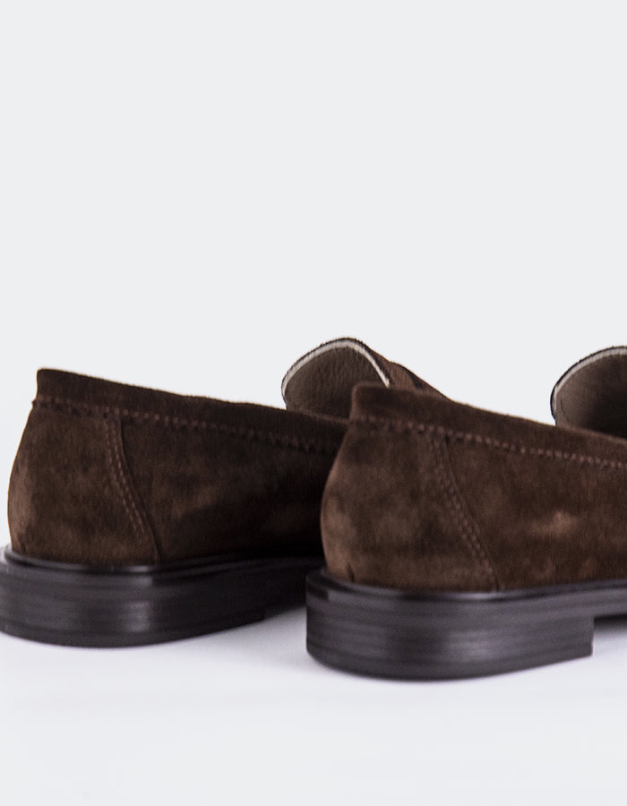 L'INTERVALLE Safiya Mocassins pour femme Brun Suède