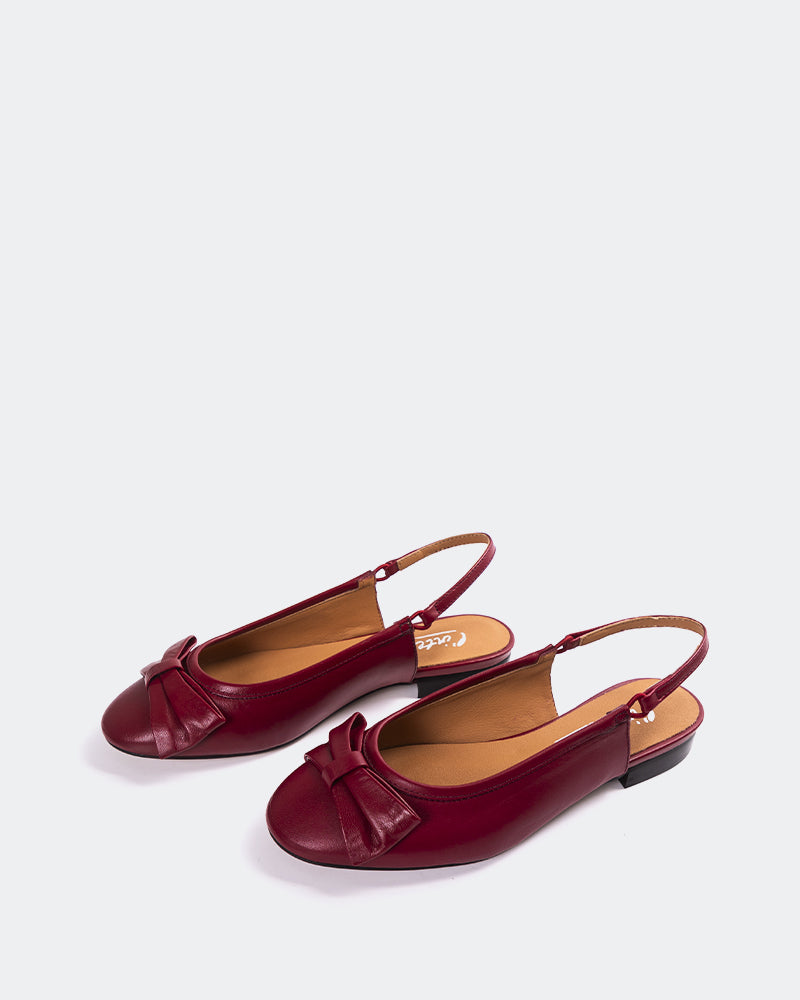 L'INTERVALLE Saikung Women's Shoe Slingback Red Leather