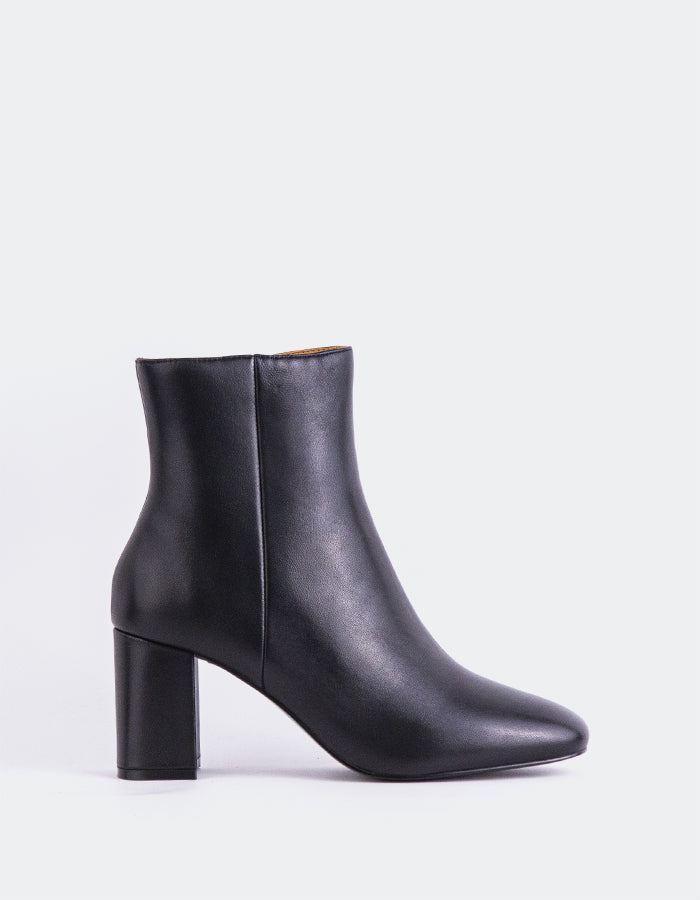 L'INTERVALLE Sarchi Bottes pour femmes en cuir Noir