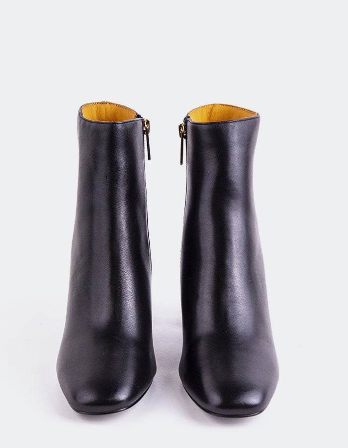L'INTERVALLE Sarchi Bottes pour femmes en cuir Noir