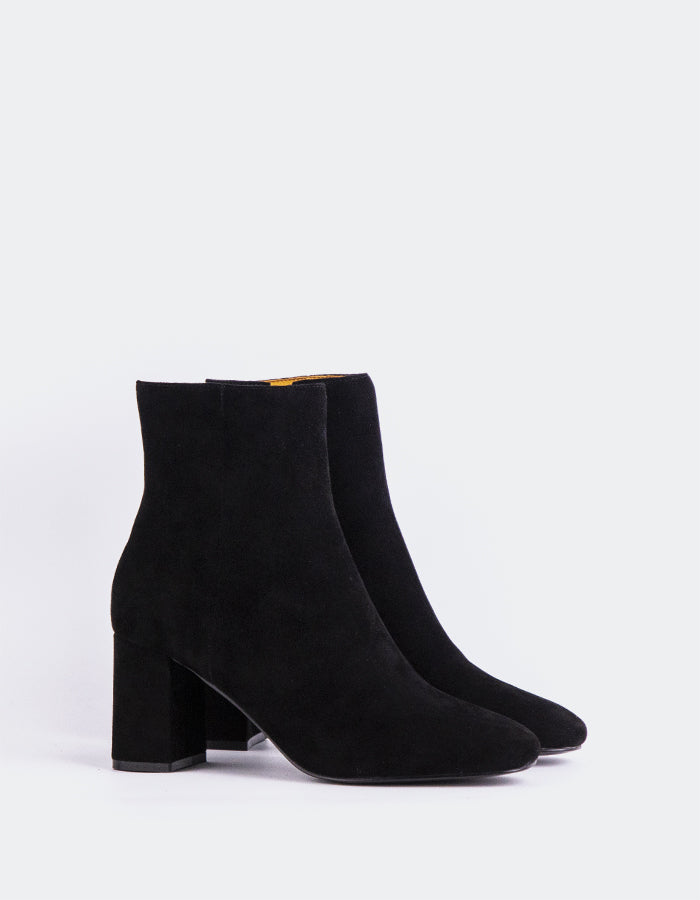 L'INTERVALLE Sarchi Bottines pour femmes Noir Suède