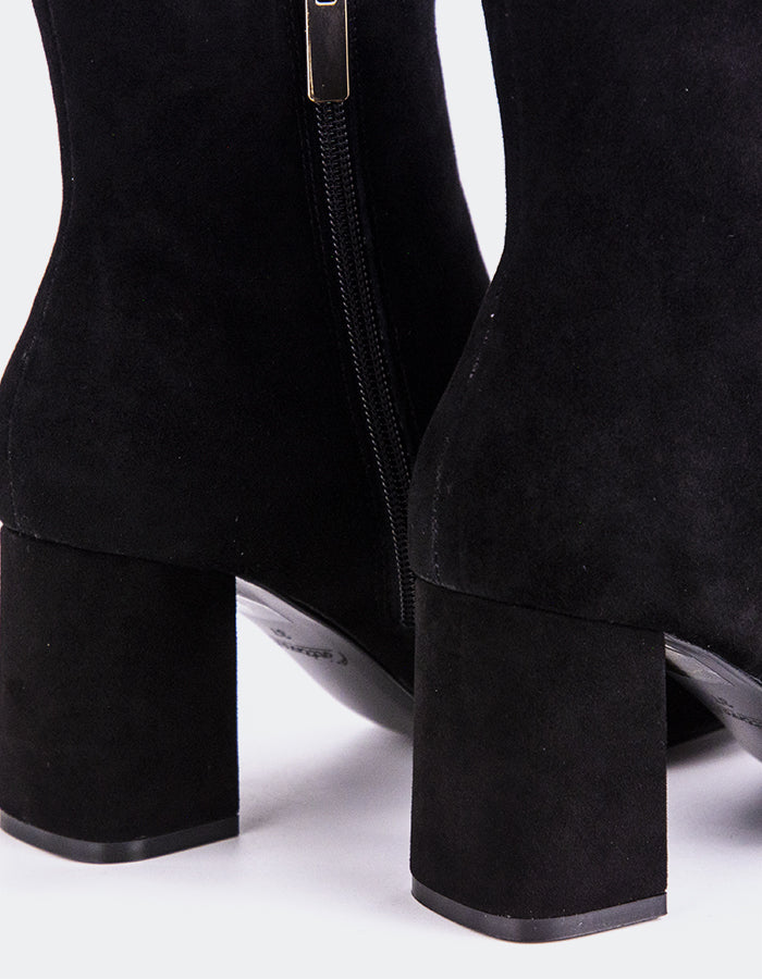 L'INTERVALLE Sarchi Bottines pour femmes Noir Suède