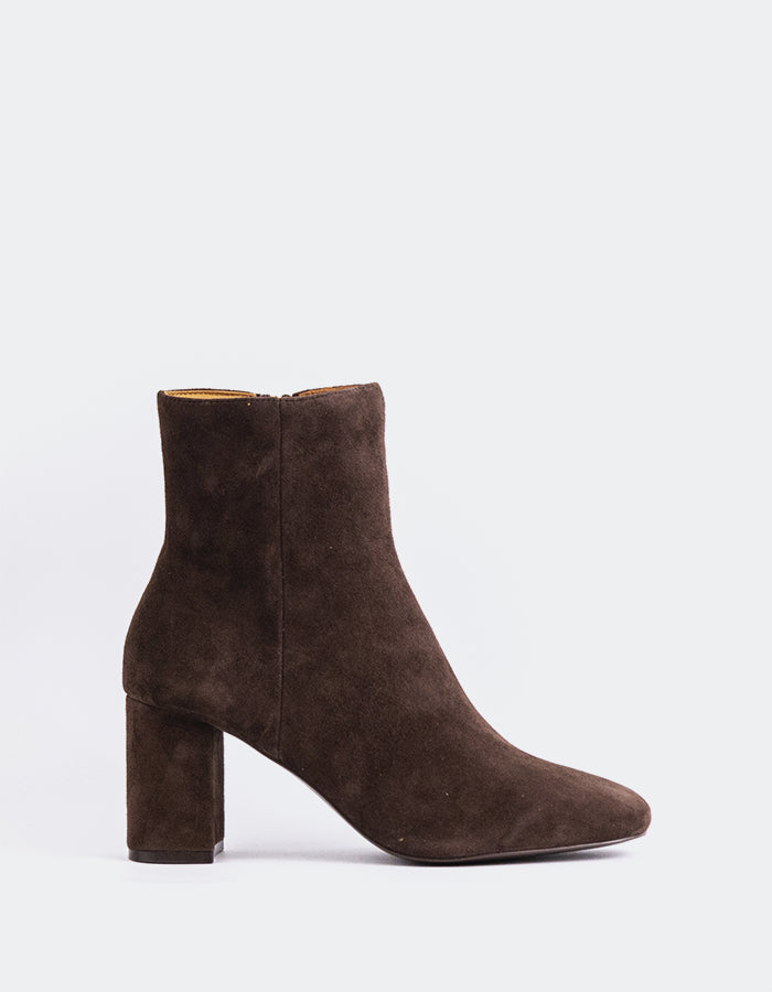 L'INTERVALLE Sarchi Bottines pour femmes Chocolat Suède