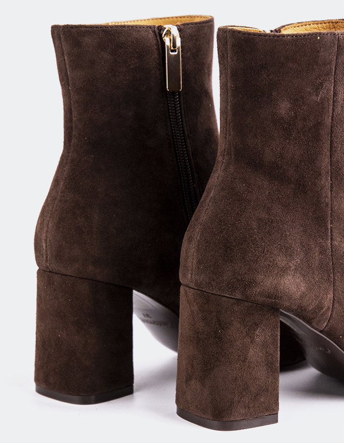L'INTERVALLE Sarchi Bottines pour femmes Chocolat Suède