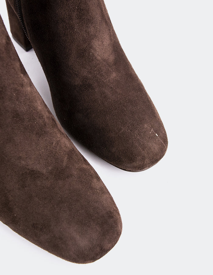 L'INTERVALLE Sarchi Bottines pour femmes Chocolat Suède