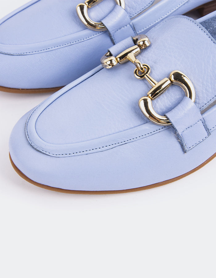 L'INTERVALLE Sardana Women's Shoe Loafer Blue Leather