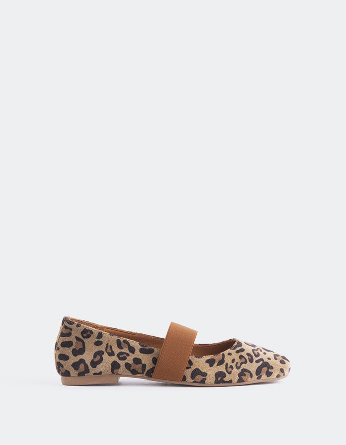 L'INTERVALLE Seraphina Women's Ballet Shoe Leopard Leather