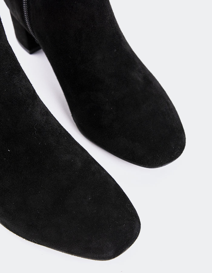 L'INTERVALLE Seth Women's Slouchy Tall Boots Black Suede