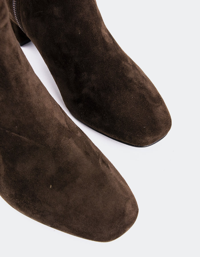 L'INTERVALLE Seth Women's Slouchy Tall Boots Brown Suede