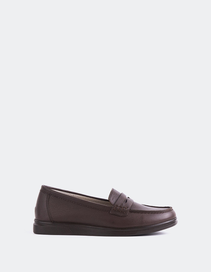 L'INTERVALLE Sperry Penny Loafers Femme Brun Cuir