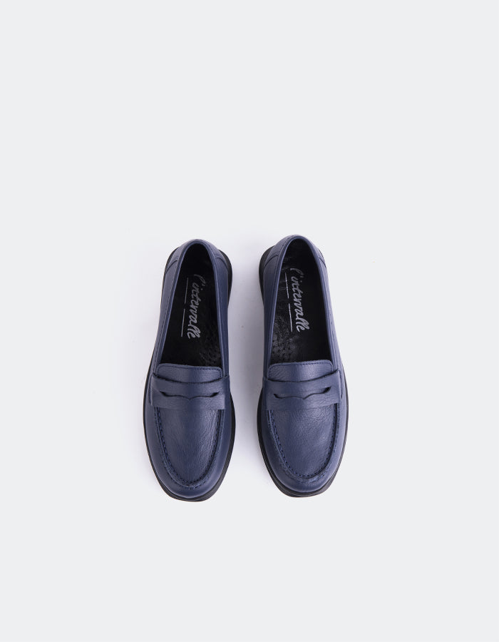 L'INTERVALLE Sperry Women's Penny Loafers Navy Leather