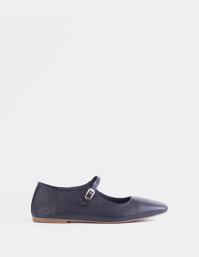 L'INTERVALLE Sylph Women's Mary Jane Flats Navy Leather