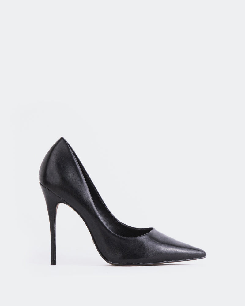 L'INTERVALLE Teeva Women's Shoe High Heel Pump Black Leather