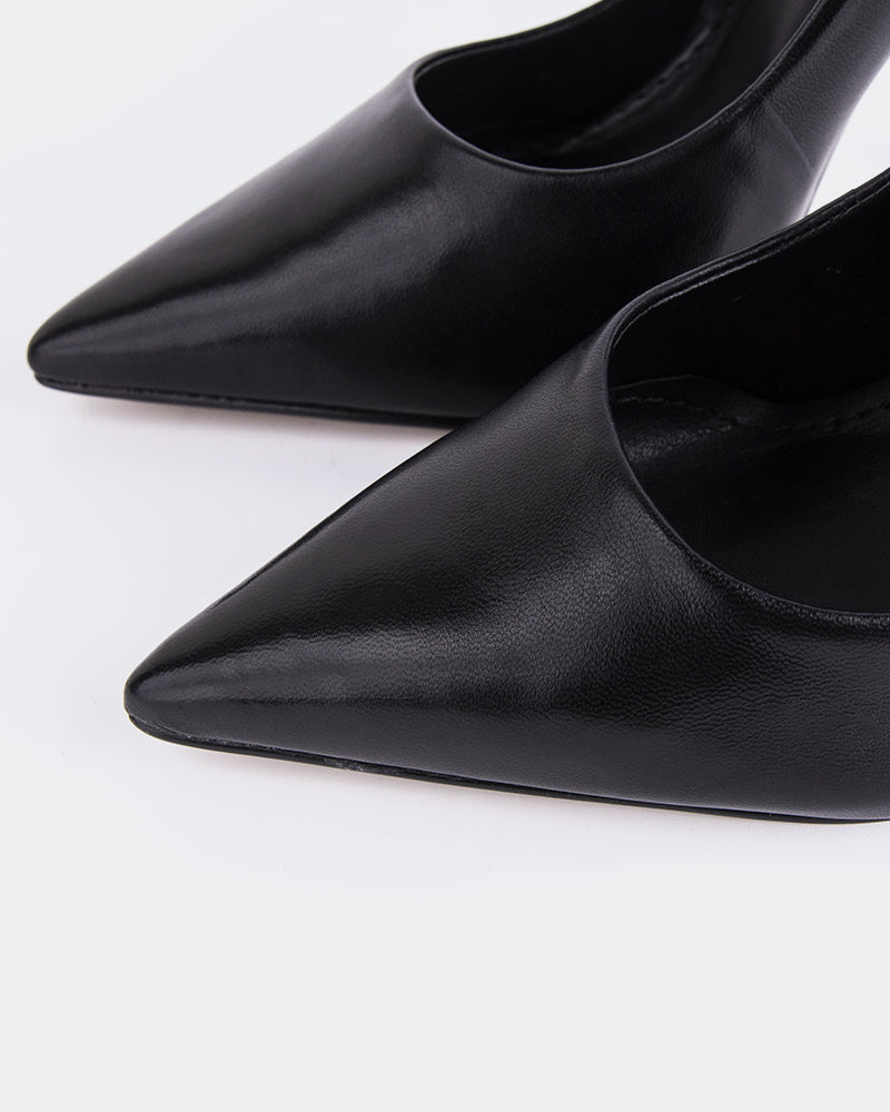 L'INTERVALLE Teeva Women's Shoe High Heel Pump Black Leather