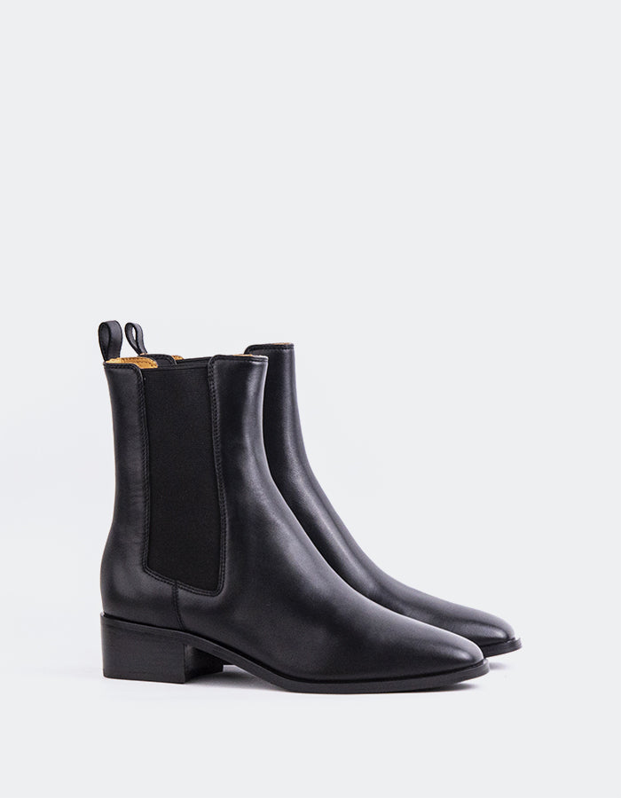 SHELLY SHEN Bottines Chelsea pour femmes Upala Noir
