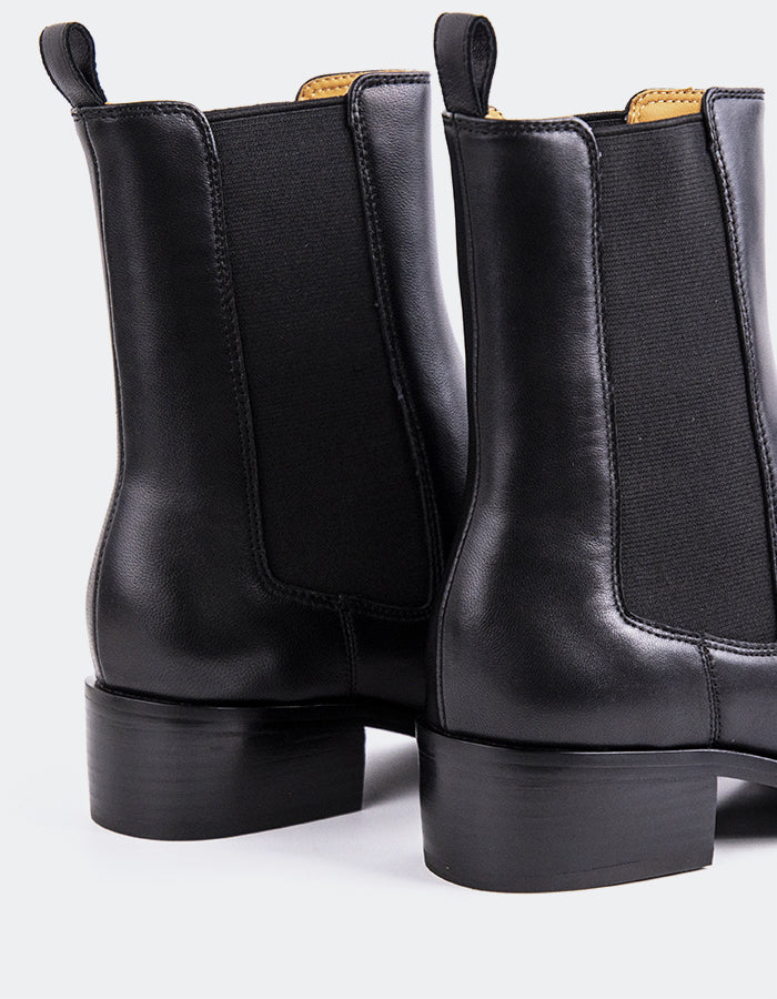 SHELLY SHEN Bottines Chelsea pour femmes Upala Noir