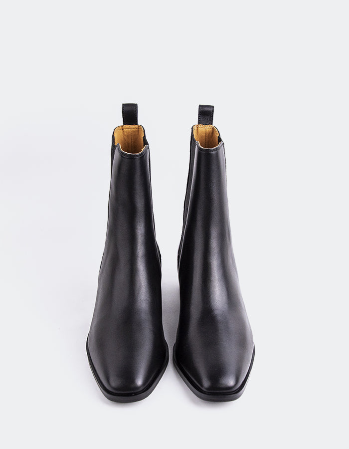 SHELLY SHEN Bottines Chelsea pour femmes Upala Noir