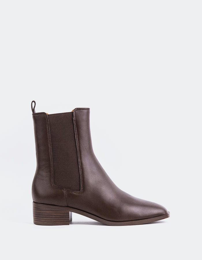 SHELLY SHEN Bottines Chelsea pour femmes Upala Brun