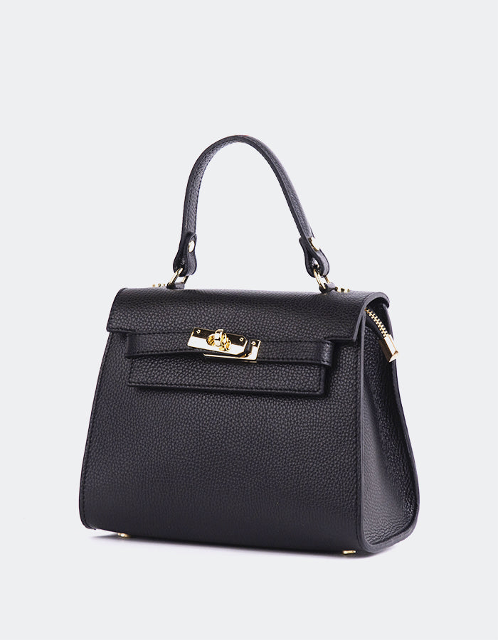 L'INTERVALLE Vance Women's Handbag Black Leather