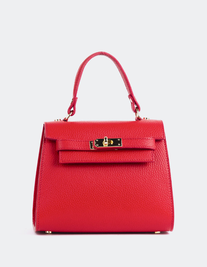 L'INTERVALLE Vance Women's Handbag Red Leather