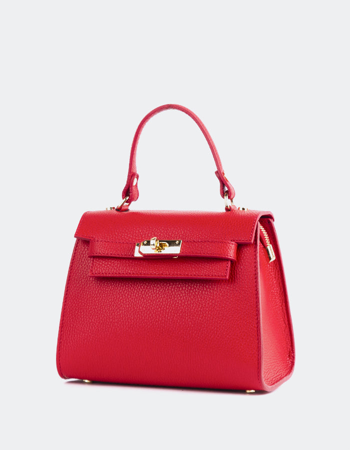  L'INTERVALLE Vance Women's Handbag Red Leather