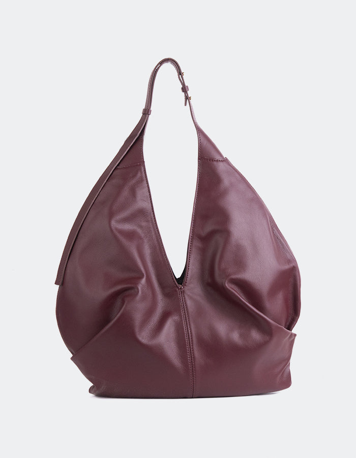 L'INTERVALLE Varana Sac à main femme Bordeaux Cuir (7125827682384)