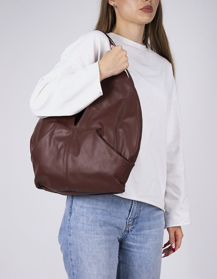 L'INTERVALLE Varana Sac à main femme cuir cognac (7125827747920)