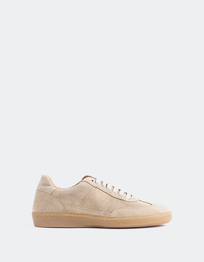 L'INTERVALLE Varzi Baskets Femme Beige Suède