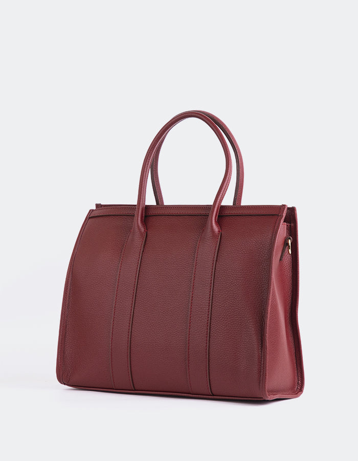 L'INTERVALLE Veena Women's Handbag Burgundy Leather