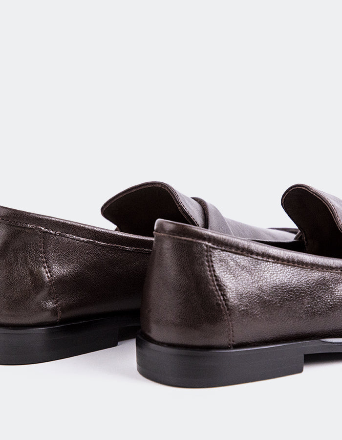 L'INTERVALLE Velika Mocassins pour femmes Brun