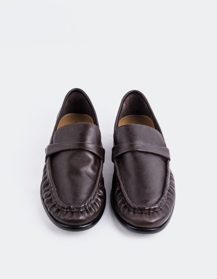 L'INTERVALLE Velika Mocassins pour femmes Brun