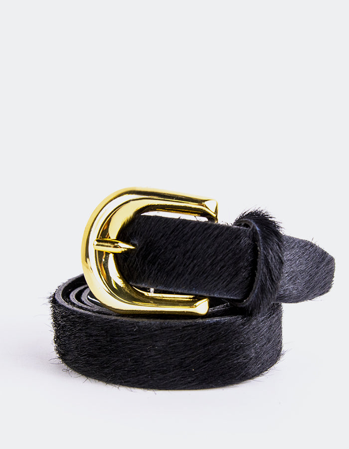 L'INTERVALLE Vestra Ceinture Femme Noir Pony