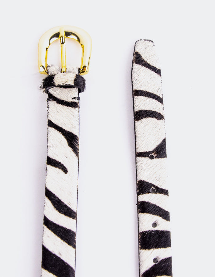 L'INTERVALLE Vestra Women's Belt Zebra Pony