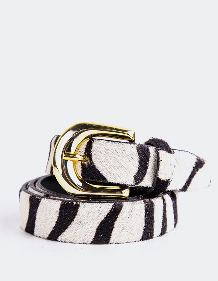 L'INTERVALLE Vestra Women's Belt Zebra Pony