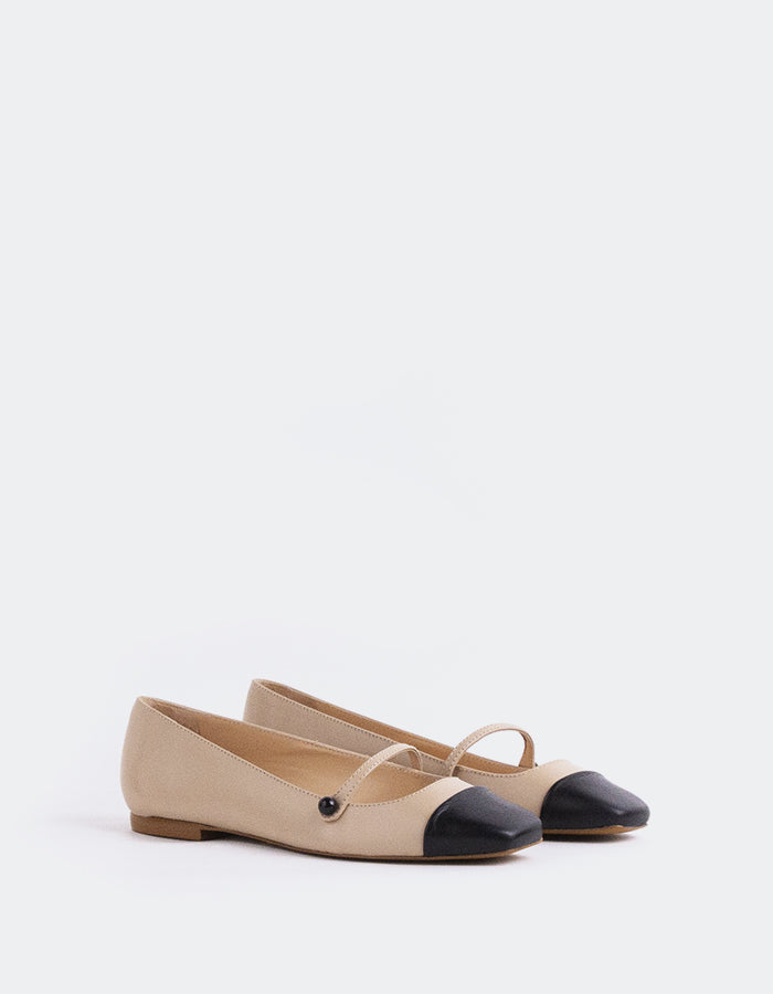 L'INTERVALLE Yarrow Ballerines Femme Nu Cuir