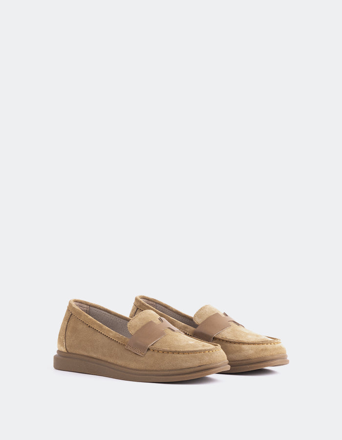 L'INTERVALLE Yasmin Women's Loafers Tan Suede