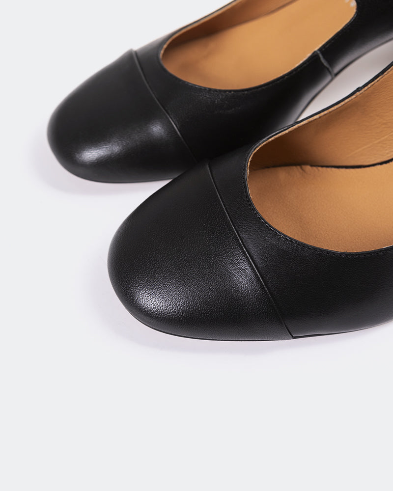 L'INTERVALLE Zanotti Chaussures pour femmes Mary Jane Noir Cuir