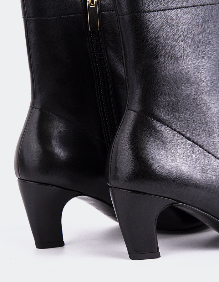 SHELLY SHEN Zarcero Bottines pour femmes Cuir Noir