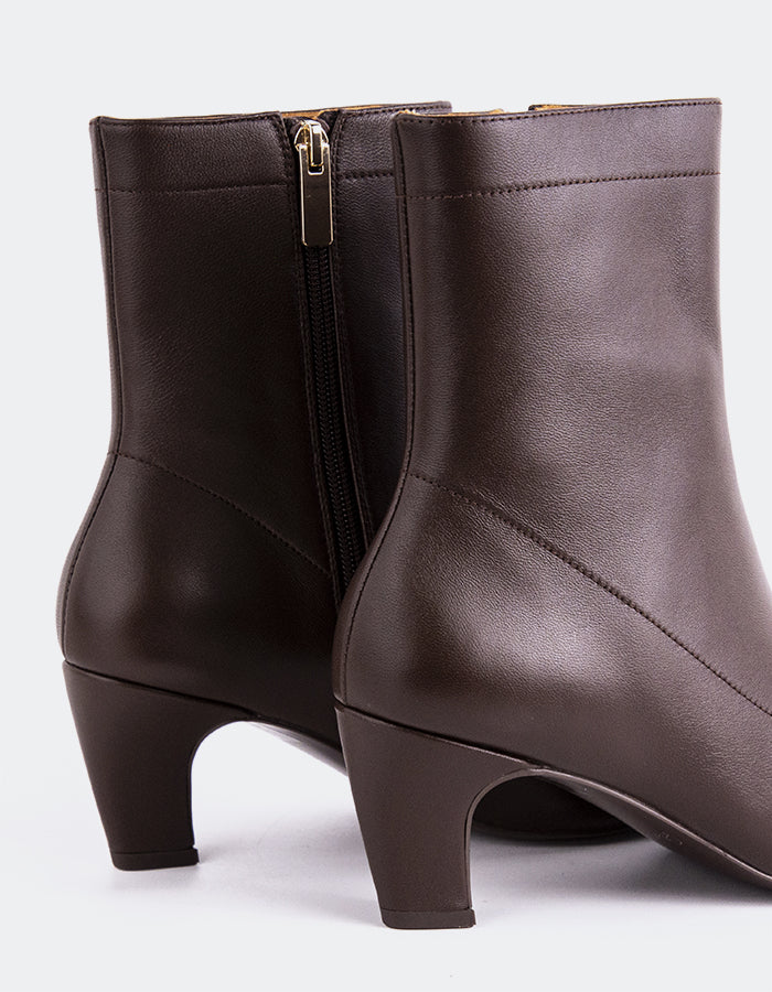 SHELLY SHEN Zarcero Bottines pour femmes Cuir Brun