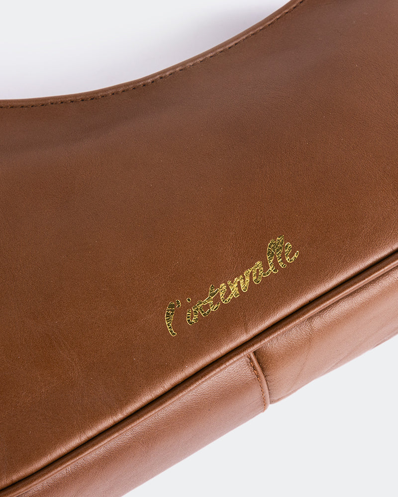 L'INTERVALLE Zetian Women's Handbag Shoulder Bag Brown Leather