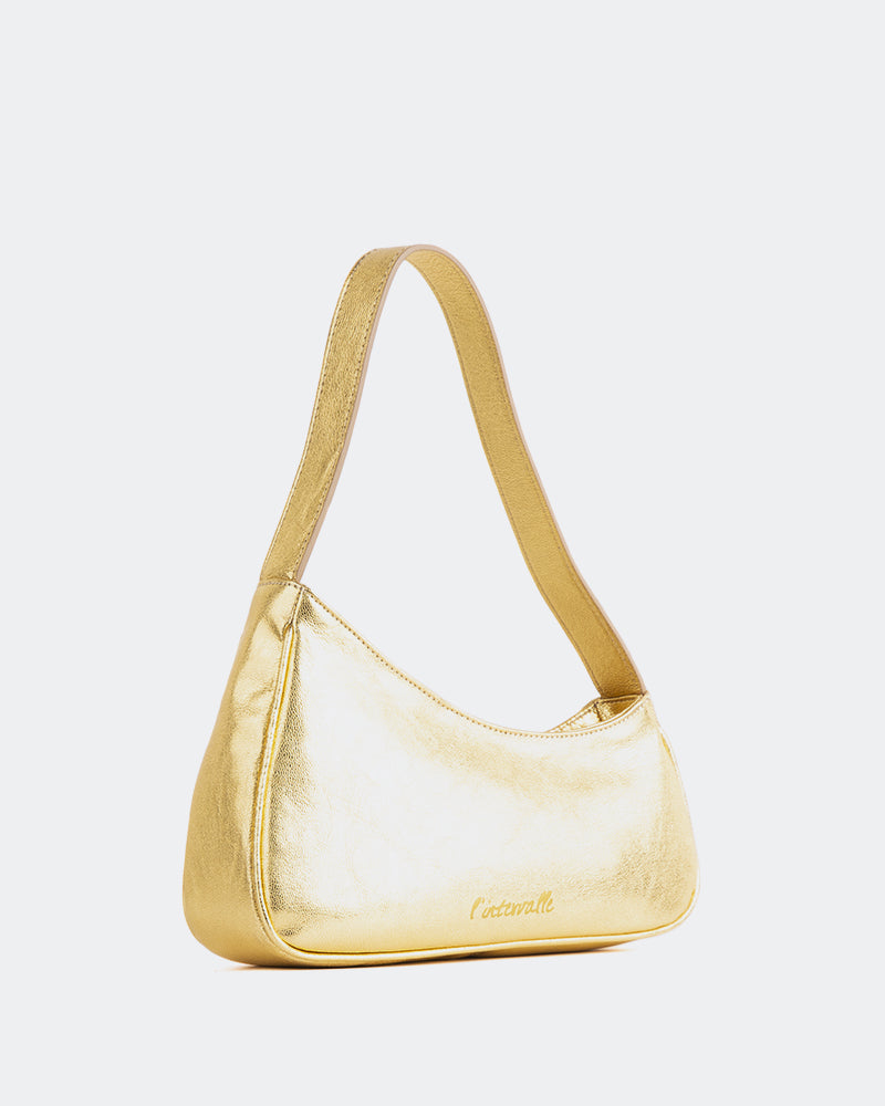 L'INTERVALLE Zetian Women's Handbag Shoulder Bag Gold Metal