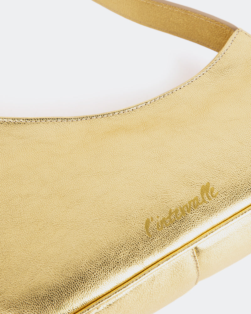 L'INTERVALLE Zetian Women's Handbag Shoulder Bag Gold Metal