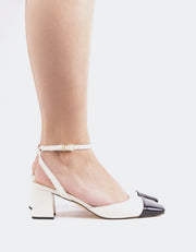 Ziana Off White Leather - White / 40 / Leather