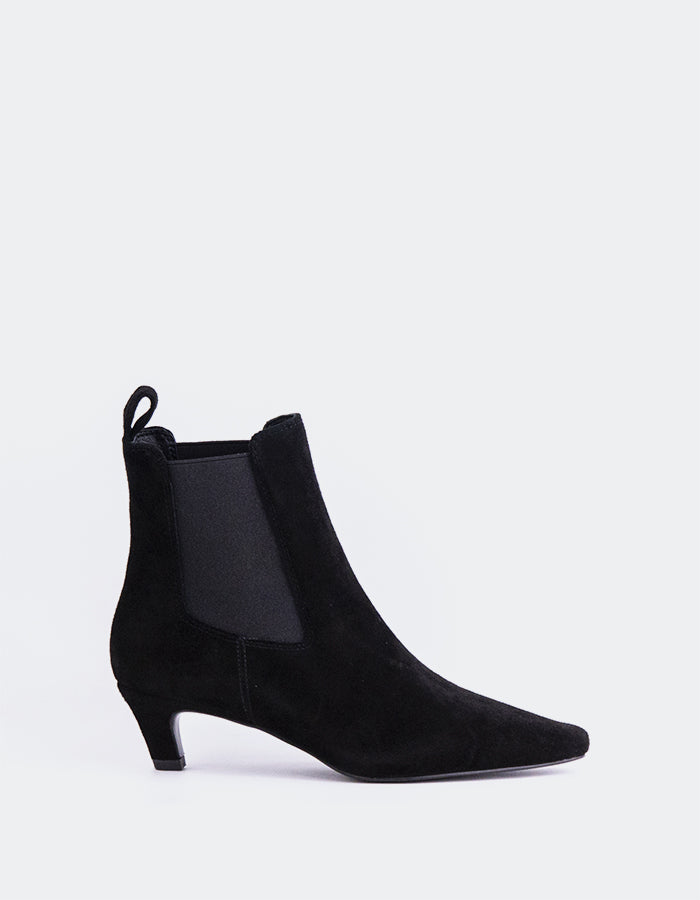 L'INTERVALLE Bottines pour femme Ziba Noir Suède