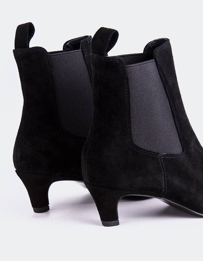 L'INTERVALLE Bottines pour femme Ziba Noir Suède