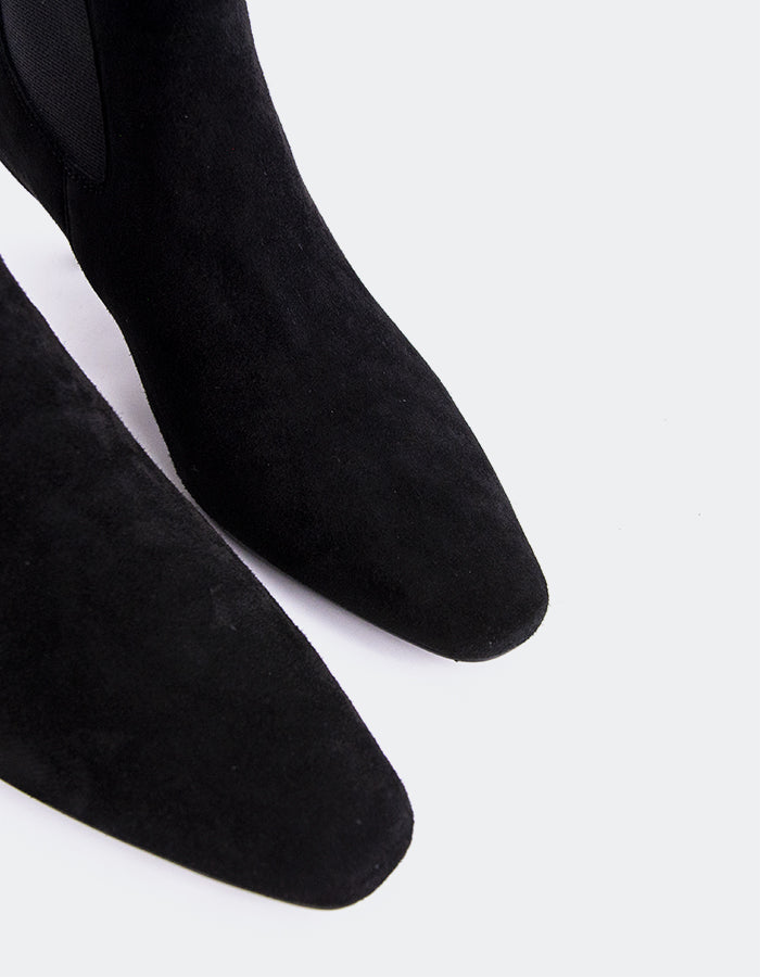 L'INTERVALLE Bottines pour femme Ziba Noir Suède