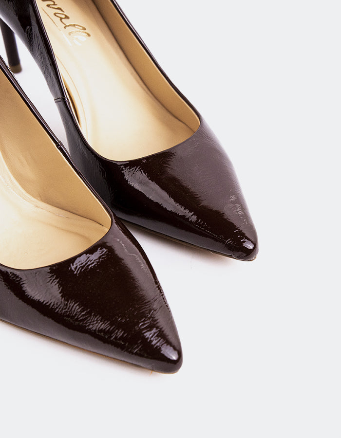 L'INTERVALLE Escarpins  à talons hauts pour femmes ZinniaBrun