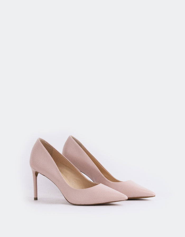 L'INTERVALLE Zinnia Women's High-Heel Pumps Pink Leather