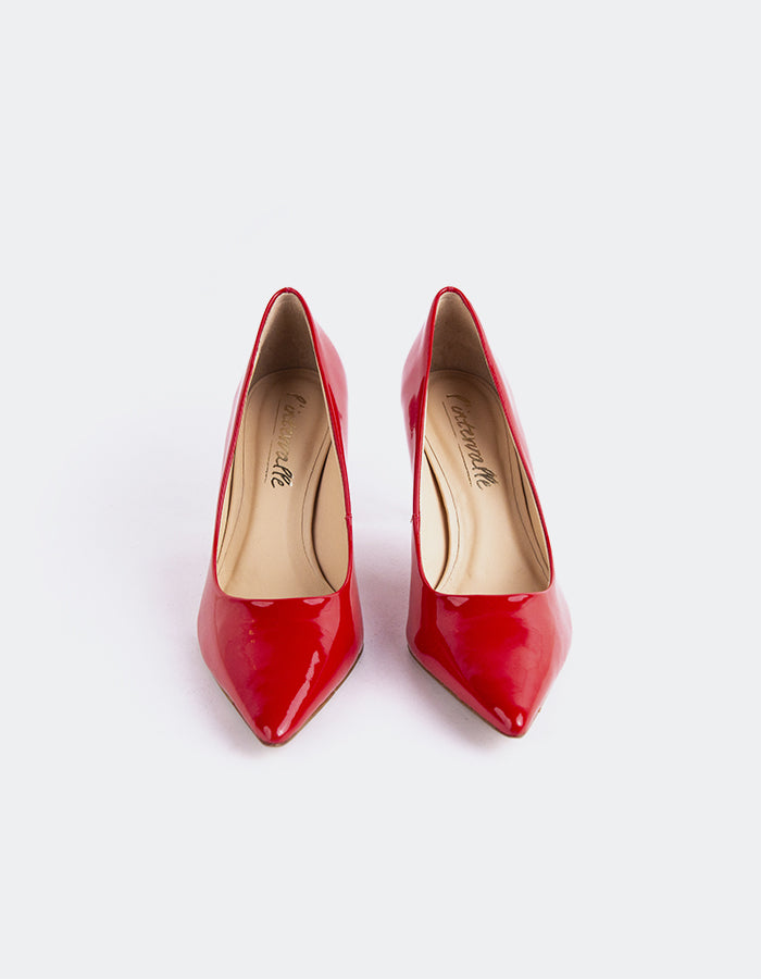 
L'INTERVALLE Zinnia Women's High-Heel Pumps Red Patent