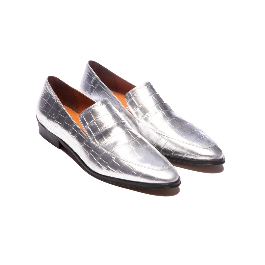 Marisol Silver Croco Leather (4467242926160)